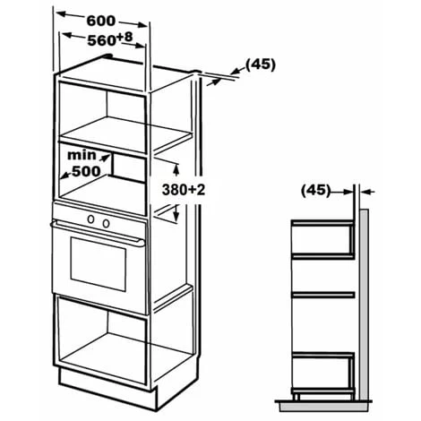 Econolux ART28619 Microwave Grill Built-In 25L 4 Econolux ART28619 Microwave Grill Built-In 25L - Image 2