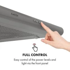 Klarstein Capannina Undercounter Hood 60cm 166m³ / H LED Stainless Steel Silver -Kitchen Supplies Discount Store 19162064 5