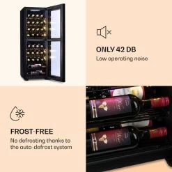 Klarstein Shiraz 39 Duo Wine Fridge 2 Zones 105l 39 Bottles -Kitchen Supplies Discount Store 22969633 5