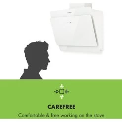 Klarstein Klarstein Aurica 60 Cooker Hood 60cm 600 M³/h LED Touch Glass White -Kitchen Supplies Discount Store 22969682 4