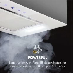 Klarstein Hektor Cooker Extractor Hood Built-in 52cm Exhaust: 530 M³ / H LED Touch Glass -Kitchen Supplies Discount Store 22969737 3