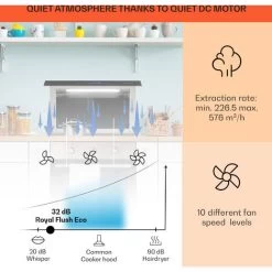 Klarstein Royal Flush Eco Cooker Hood 60 Cm 576 M³/h A+ 9 Klarstein Royal Flush Eco Cooker Hood 60 Cm 576 M³/h A+ -Kitchen Supplies Discount Store 22969738 3