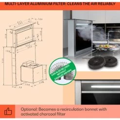 Klarstein Royal Flush Eco Cooker Hood 60 Cm 576 M³/h A+ 11 Klarstein Royal Flush Eco Cooker Hood 60 Cm 576 M³/h A+ -Kitchen Supplies Discount Store 22969738 5