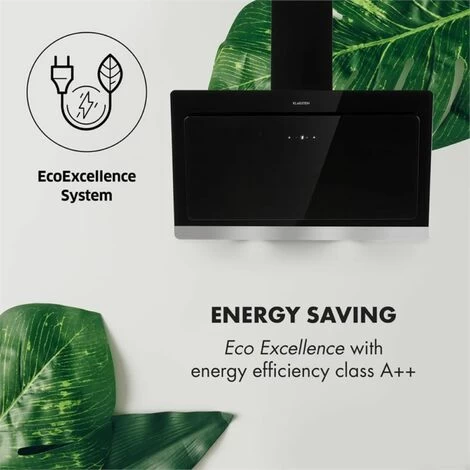 Klarstein Aurora Eco 90 Cooker Extractor Hood 550 M³ / H LED Display Black 6 Klarstein Aurora Eco 90 Cooker Extractor Hood 550 M³ / H LED Display Black - Image 4
