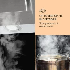 Klarstein Athena Cooker Bonnet 60cm Exhaust Air: 350 M³/h LED Stainless Steel -Kitchen Supplies Discount Store 22969760 3