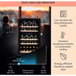 Klarstein Barossa 40 Duo Wine Fridge 2 Zones 41 Bottles Glass Door Touch LED -Kitchen Supplies Discount Store 22969766 4