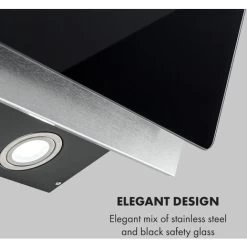 Klarstein Alessia Cooker Extractor Hood Head Free Hood 350 M³ / H Push Control Black -Kitchen Supplies Discount Store 22970374 3