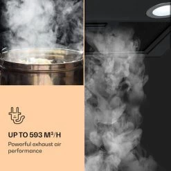 Klarstein Paolo Cooker Hood Built-in 72 Cm EEC: A 593 M³/h LED Touch -Kitchen Supplies Discount Store 22970442 4
