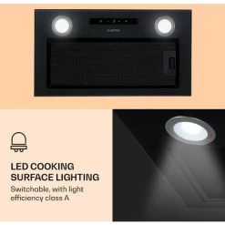 Klarstein Paolo Cooker Hood Built-in 52 Cm EEC: A 593 M³/h LED Touch -Kitchen Supplies Discount Store 22970446 3