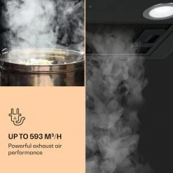 Klarstein Paolo Cooker Hood Built-in 52 Cm EEC: A 593 M³/h LED Touch -Kitchen Supplies Discount Store 22970446 4