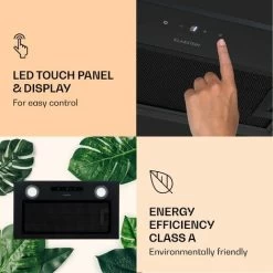 Klarstein Paolo Cooker Hood Built-in 52 Cm EEC: A 593 M³/h LED Touch -Kitchen Supplies Discount Store 22970446 5