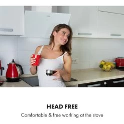 Klarstein Laurel 60 Cooker Extractor Hood 60cm Exhaust Air: 350 M³ / H LED Touch White -Kitchen Supplies Discount Store 22970454 5