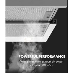 Klarstein Mariana 60 Flat Screen Hood 500 M³ / H Exhaust Air LED White -Kitchen Supplies Discount Store 22970532 3