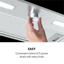 Klarstein Simplica Extractor Hood Recessed 52cm Exhaust Air: 400 M³ / H LED Stainless Steel -Kitchen Supplies Discount Store 22970639 4