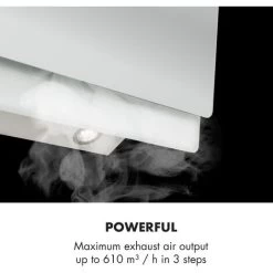 Klarstein Aurica 90 Cooker Hood 90 Cm 600 M³/h LED Touch Glass White -Kitchen Supplies Discount Store 23632458 3