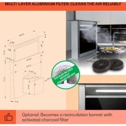 Klarstein Royal Flush Eco Cooker Hood 90 Cm 576 M³/h A+ -Kitchen Supplies Discount Store 23742943 5