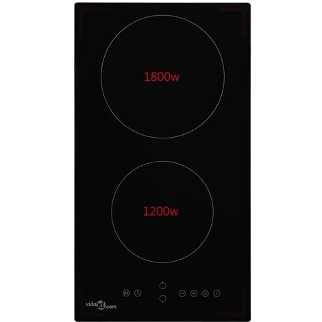 Ceramic Hob With 2 Burners Touch Control 3000 W 4 Ceramic Hob With 2 Burners Touch Control 3000 W - Image 2