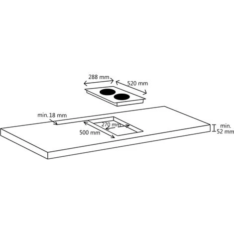 Ceramic Hob With 2 Burners Touch Control 3000 W 7 Ceramic Hob With 2 Burners Touch Control 3000 W - Image 5
