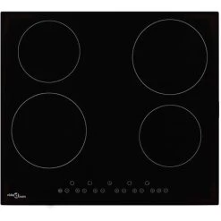 Ceramic Hob With 4 Burners Touch Control 6000 W
