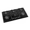 ViandPro - 90cm 6 Burner Black Gas Hob With 2 Wok Burners -Kitchen Supplies Discount Store 30414967 1