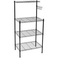 Livingandhome 3 Tier Microwave Oven Rack With Top Spice Shelf -Kitchen Supplies Discount Store 30685580 4