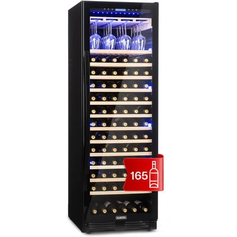 Klarstein Vinovilla Grande 165 Built-in Uno Onyx Large Capacity Wine Fridge 433 Litres 165 Bottles 3 Klarstein Vinovilla Grande 165 Built-in Uno Onyx Large Capacity Wine Fridge 433 Litres 165 Bottles