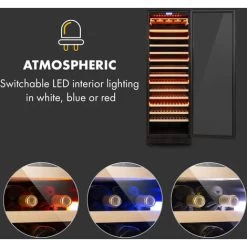 Klarstein Vinovilla Grande 165 Built-in Uno Onyx Large Capacity Wine Fridge 433 Litres 165 Bottles 9 Klarstein Vinovilla Grande 165 Built-in Uno Onyx Large Capacity Wine Fridge 433 Litres 165 Bottles -Kitchen Supplies Discount Store 33503300 3