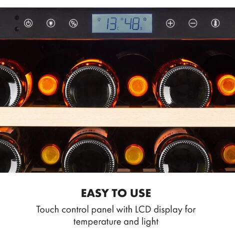 Klarstein Vinovilla Grande 165 Built-in Uno Onyx Large Capacity Wine Fridge 433 Litres 165 Bottles 6 Klarstein Vinovilla Grande 165 Built-in Uno Onyx Large Capacity Wine Fridge 433 Litres 165 Bottles - Image 4