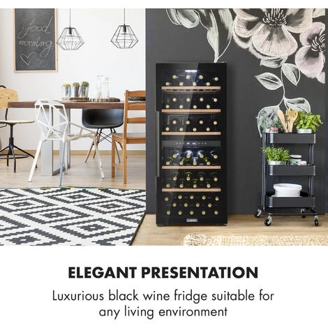 Klarstein Barossa 102 Duo Wine Refrigerator 102 Bottles 226 Litres 2 Zones Touch Control 4 Klarstein Barossa 102 Duo Wine Refrigerator 102 Bottles 226 Litres 2 Zones Touch Control - Image 2