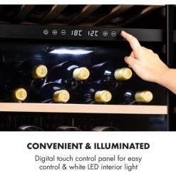 Klarstein Barossa 102 Duo Wine Refrigerator 102 Bottles 226 Litres 2 Zones Touch Control 10 Klarstein Barossa 102 Duo Wine Refrigerator 102 Bottles 226 Litres 2 Zones Touch Control -Kitchen Supplies Discount Store 33503304 4