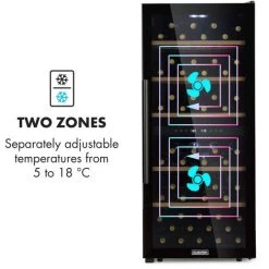 Klarstein Barossa 102 Duo Wine Refrigerator 102 Bottles 226 Litres 2 Zones Touch Control 11 Klarstein Barossa 102 Duo Wine Refrigerator 102 Bottles 226 Litres 2 Zones Touch Control -Kitchen Supplies Discount Store 33503304 5