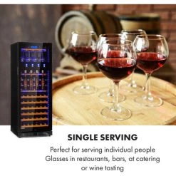 Klarstein First Class 84 Wine Cooler 4 Dispensers 84 Bottles 5-22 ° C Black -Kitchen Supplies Discount Store 33503305 3