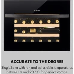 Klarstein Vinsider 24 Built-In Uno Wine Refrigerator Built-in 1 Zone 24 Bottles -Kitchen Supplies Discount Store 33503384 4
