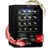 Klarstein Shiraz 20 Uno Wine Refrigerator 53 Litres 20 Bottles Touch Control Panel 5-18°C -Kitchen Supplies Discount Store 33503500 1