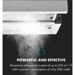 Klarstein Viola Extractor Hood Stainless Steel 59.6 Cm 612m³ / H EEC A Silver -Kitchen Supplies Discount Store 33596672 4