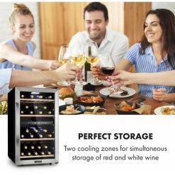 Klarstein Vinamour 45 Duo Wine Refrigerator 2 Zones 118 Ltr / 45 Fl 5-18 °C -Kitchen Supplies Discount Store 33765732 4