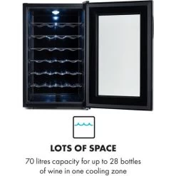 Klarstein Barolo 28 Uno, Wine Cooler, 70 Litres, 11-18 ° C, SingleZone 9 Klarstein Barolo 28 Uno, Wine Cooler, 70 Litres, 11-18 ° C, SingleZone -Kitchen Supplies Discount Store 35647096 3