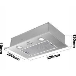 CIARRA 52cm Integrated Cooker Hood With 3-speed Extraction -913ASS52 -Kitchen Supplies Discount Store 36409484 5