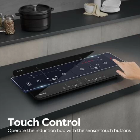 CIARRA 2800W Induction Hob 9 Power Levels 10 Temperature Levels Safety Lock-CUTIH2 4 CIARRA 2800W Induction Hob 9 Power Levels 10 Temperature Levels Safety Lock-CUTIH2 - Image 2