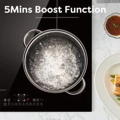 CIARRA Built-in 4 Zones Induction Hob, Integrated Electric Cooktop With 1 Flex Zone 7200W-CD4BFBIH -Kitchen Supplies Discount Store 36409494 4