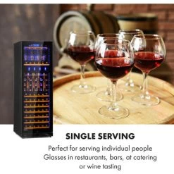 Klarstein First Class 129 Wine Cooler Dispenser 129 Bottles 5-22 ° C Black -Kitchen Supplies Discount Store 36812339 3