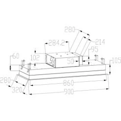 ViandPro - Aria Flush Fit Ceiling Hood 90 X 30 Black - Black Glass / Stainless Steel -Kitchen Supplies Discount Store 36957936 3