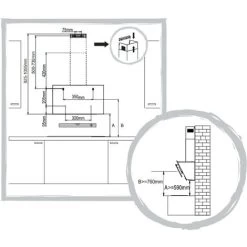 Edesa ART283101 60cm Aurora Led Halo Angled Glass Cooker Hood -Kitchen Supplies Discount Store 42504459 3