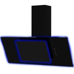 Edesa ART283103 90cm Aurora Led Halo Angled Glass Cooker Hood