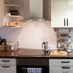 CIARRA 60cm Curved Glass Wall Mounted Cooker Extractor Hood 6S506-UK -Kitchen Supplies Discount Store 47309339 3