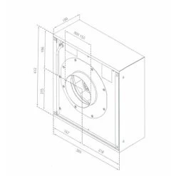 Gemini 100 X 70cm Ceiling Hood With External Motor -Kitchen Supplies Discount Store 49134484 3