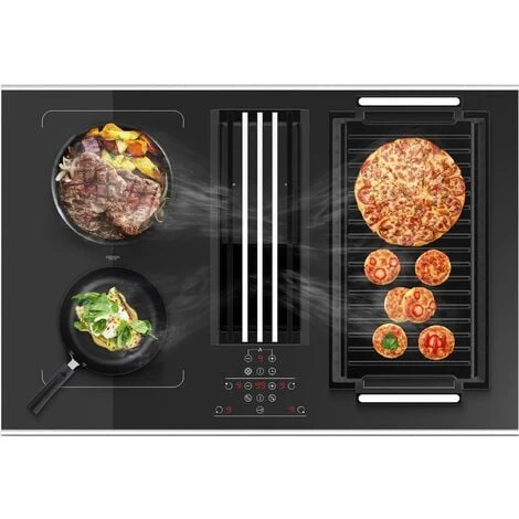 Cata ART29190 77cm Flex Venting Induction With Downdraft Stainless Steel 3 Cata ART29190 77cm Flex Venting Induction With Downdraft Stainless Steel