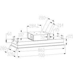 ViandPro - Aria Flush Fit Ceiling Hood 90 X 30 Black - White Glass / Stainless Steel -Kitchen Supplies Discount Store 51423080 3
