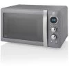 Swan Retro 800W LED Digital Microwave Grey