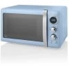 Swan Retro 800W LED Digital Microwave Blue -Kitchen Supplies Discount Store 53434762 1